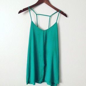 Aqua green top
