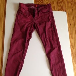 Marroon skinny jeans