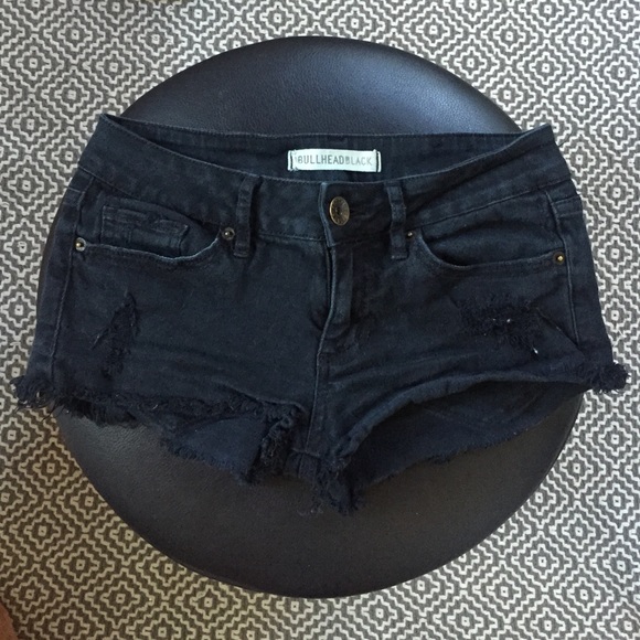 black shorts