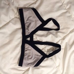 rip curl mirage black and white bikini top