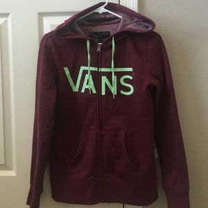 Vans zip up sweater