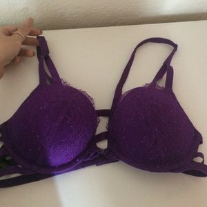 Purple VS front clasp bra