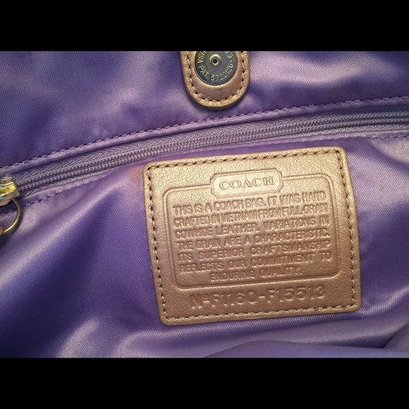 Authentic Coach Ashley Leather Carryall-Bone - Picture 3 of 5