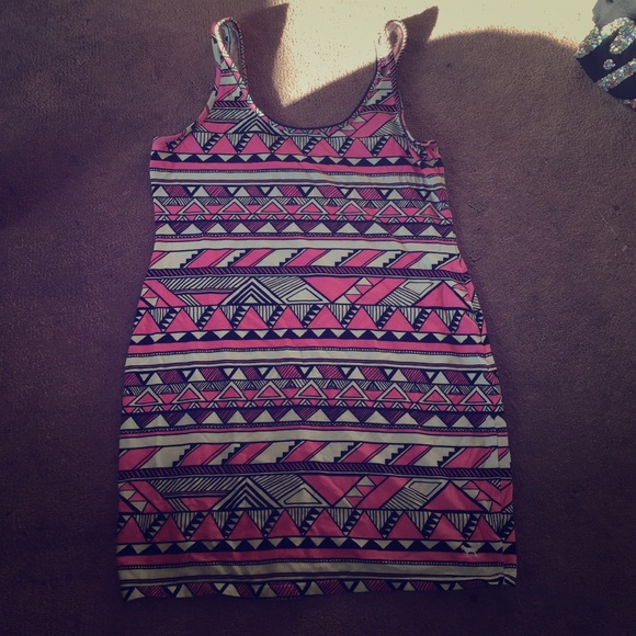 VS Pink tribal print mini dress or long tank top
