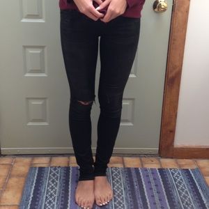 Mother distressed jeans