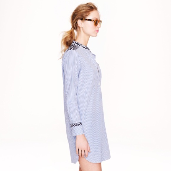 🌀SOLD🌀J.Crew Embroidered Tunic - Picture 2 of 4