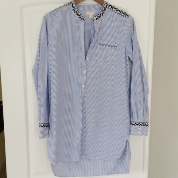 🌀SOLD🌀J.Crew Embroidered Tunic - Picture 4 of 4
