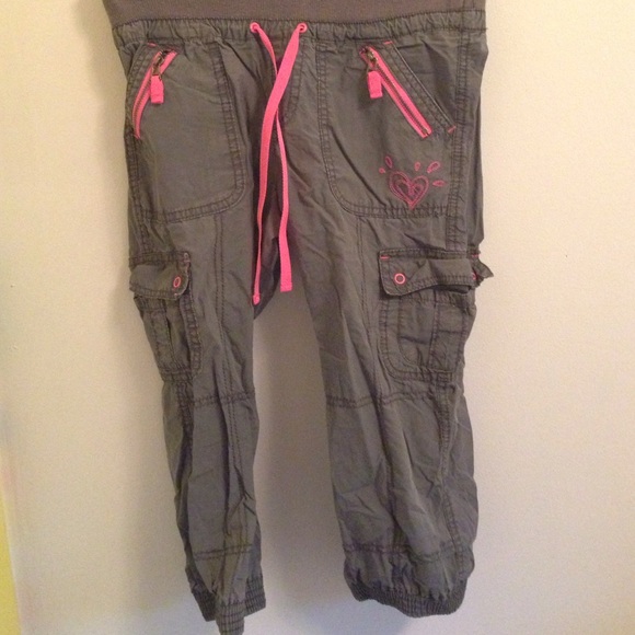 Grey and Pink capris
