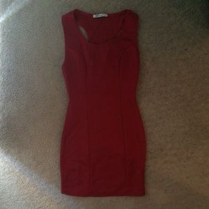 New Papaya red bodycon dress
