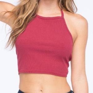 Red Halter Top