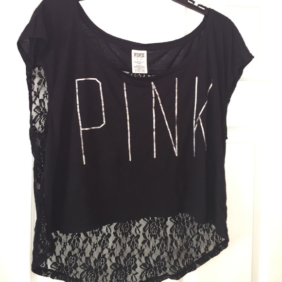 VS Pink black lace back top (BUNDLE FOR DISCOUNT)