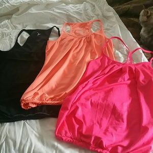 Bundle of 3 cute workout tanks