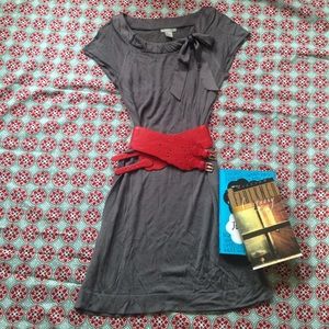 Closet closing sale! Light knit silk bow dress