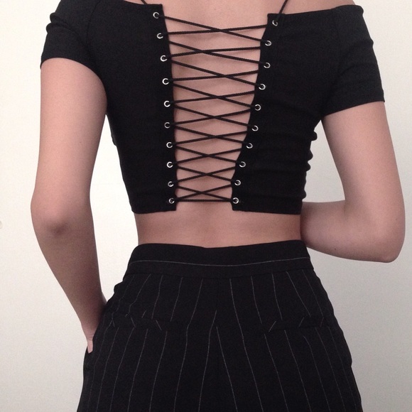 Nasty Gal Tops - Nasty Gal Off The Shoulder Crop Top