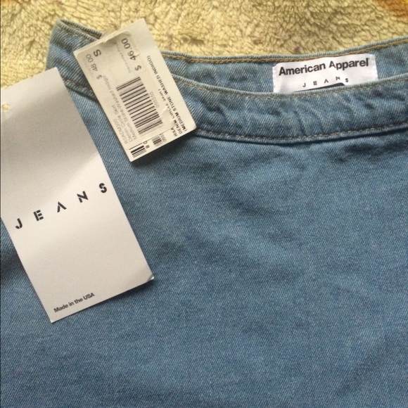 American Apparel jean skirt!