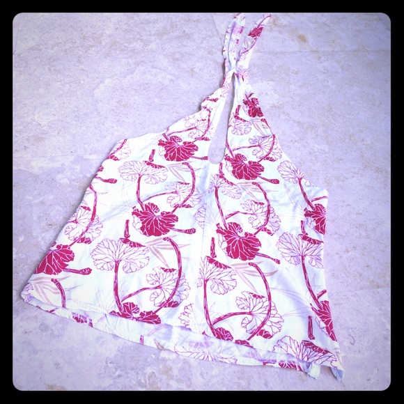 Floral halter top