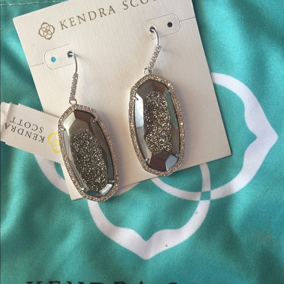 Kendra Scott drusy earrings - Picture 2 of 2