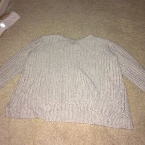 CREAM CROPPED SWEATER