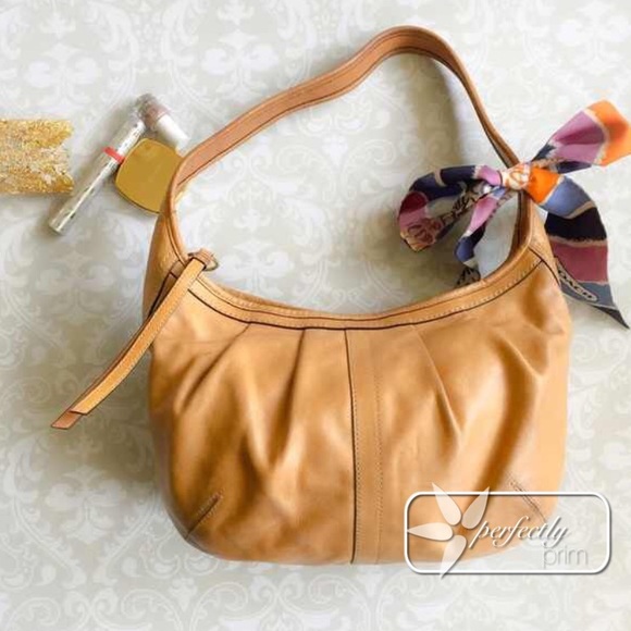 COACH Ergo Leather Handbag in Camel
