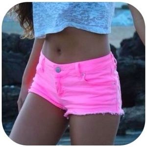 Hot pink Abercrombie shorts
