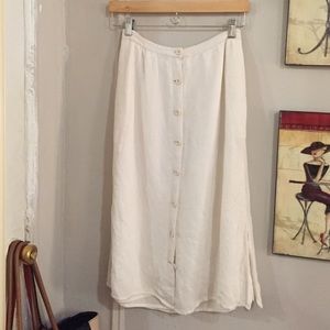 UO button up midi skirt