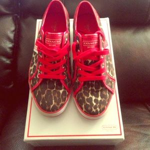 Leopard coach shoes
