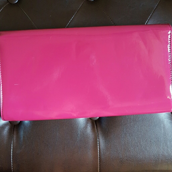 Hot Pink Clutch (Express) - Picture 2 of 3