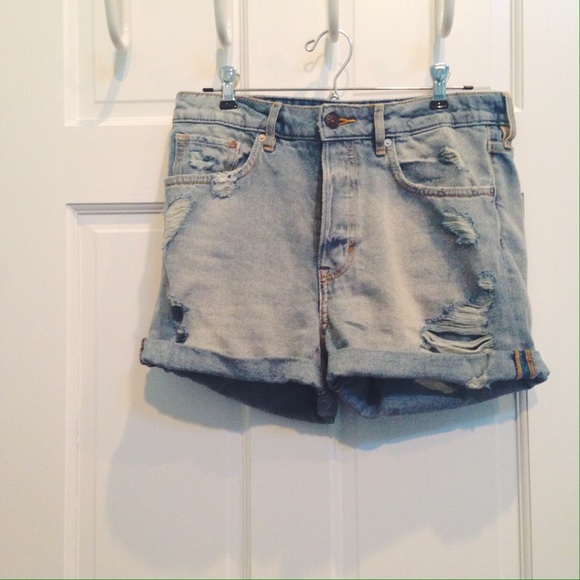 boyfriend jean shorts