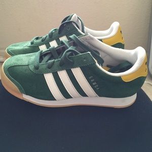Boys Green Adidas shoes
