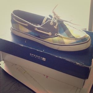 Bahama Navy/Yellow Plaid Speery's