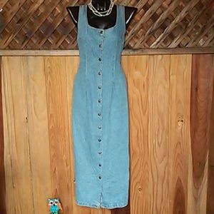Vintage Long denim dress