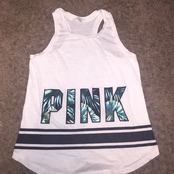 PINK racer back tank top