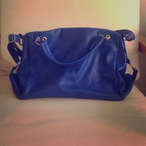 Royal blue hobo bag