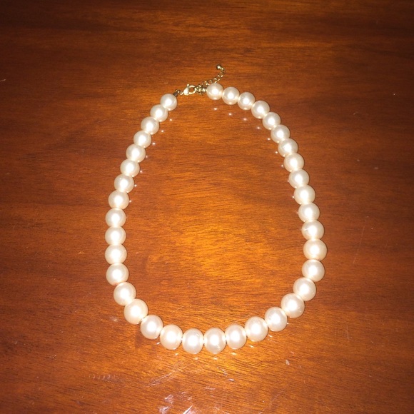 Fake pearl necklace