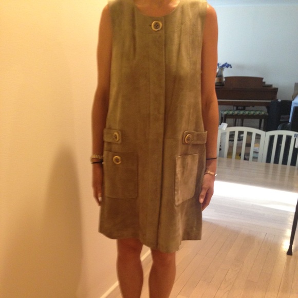 H&M suede shift dress