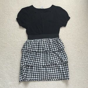 Black and White Plaid Dress