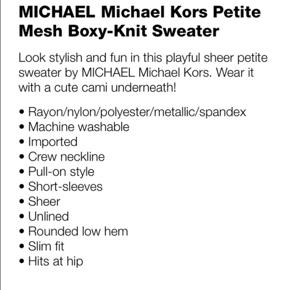 Michael Kors Mesh boxy-knit top - Picture 4 of 4