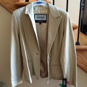 Wilson's tan leather jacket