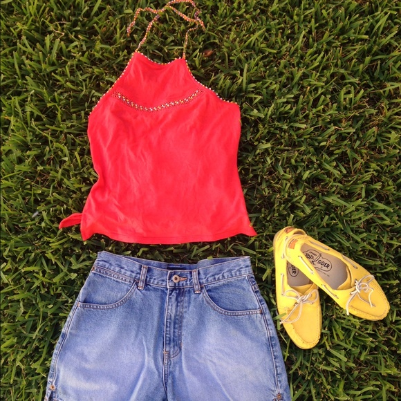Beaded Halter Top