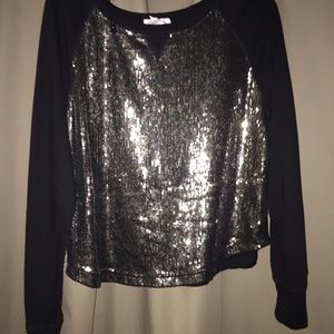 Aeropostale long sleeve sequin shirt