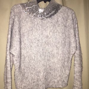 Sequin wool sweater
