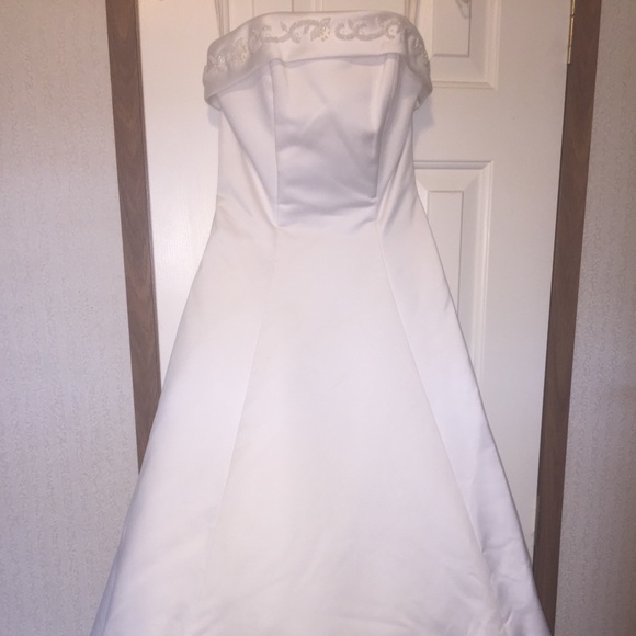 Satin wedding dress