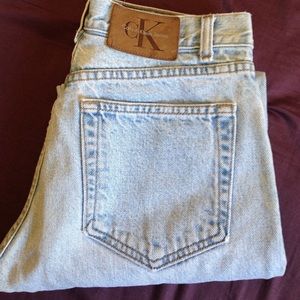 High waist light wash vintage Calvin Klein Jeans