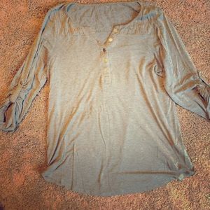 Gray casual top
