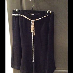 White House Black Market black/cream suit