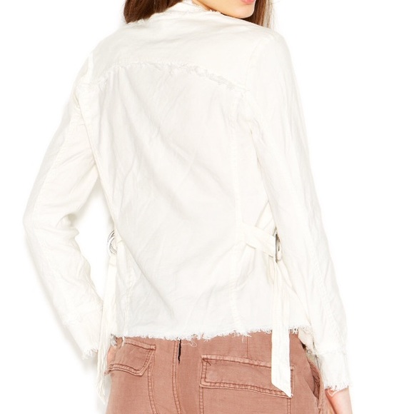 BNWT Free People Raw-Edge Drapey Moto jacket - Picture 2 of 4