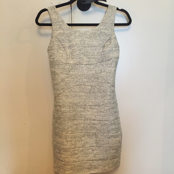 White and silver bodycon homecoming