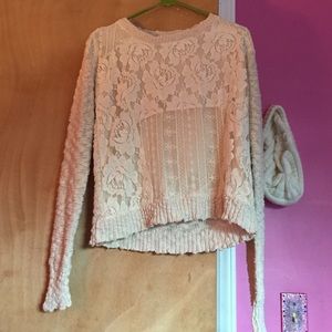 Rewind lace sweater