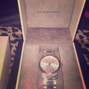 Burberry two toned watch