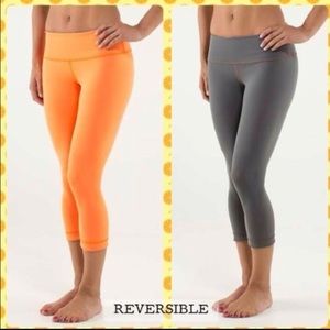 Reversible orange and grey crops